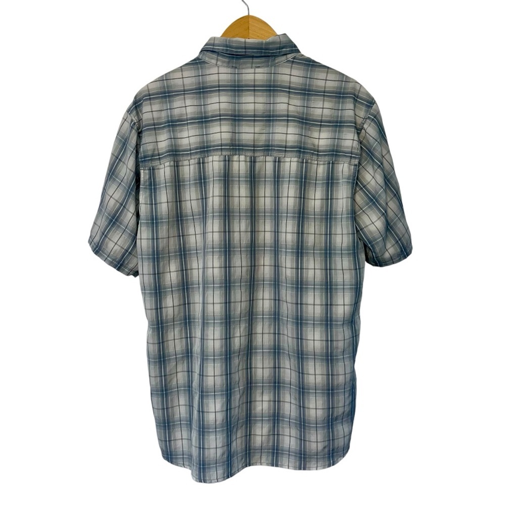 Simms Shirt Mens MD Plaid Short Sleeve Button Up Fishing COR3 Vented Tattersall - Picture 2 of 10